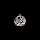 Viking Silver Pendant with Regardant Beast