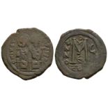 Justin II and Sophia - Large M Follis