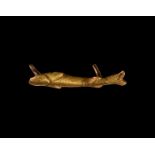 Saxon Gilt Silver Fish Mount