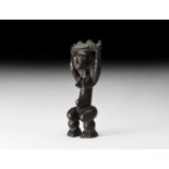 African Congo Squatting Figure