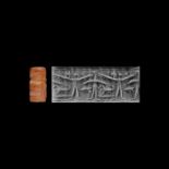 Western Asiatic Cylinder Seal with Bird