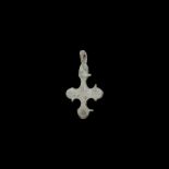 Byzantine Silver Cross Pendant