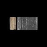 Western Asiatic Cylinder Seal with Presentation Scene