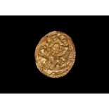 Roman Gold Figural Mount