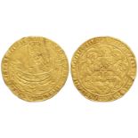 Edward III - London - Pre Treaty B Gold Noble