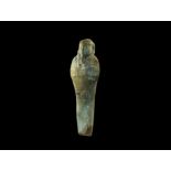 Egyptian Blue Glazed Shabti