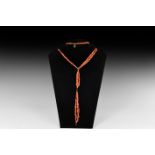 Natural History - Coral Multi-Strand Bead Necklace