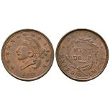 USA - Mint Drops - 1838 - Hard Times Token Cent