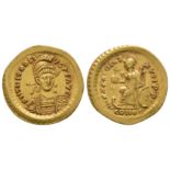 Theodosius II - Gold Constantinopolis Solidus