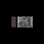 Western Asiatic Cylinder Seal with Presentation Scene