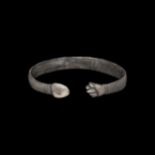 Roman Silver Phallic Bangle