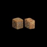 Roman Bone Dice Pair