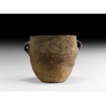 Neolithic Twin-Handled Vessel