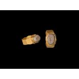 Roman Gold Ring with Priestess Gemstone