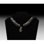 Egyptian Ebony Bead Necklace Group