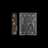 Western Asiatic Cylinder Seal with Chariot