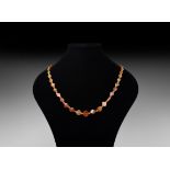 Western Asiatic Agate Bead Necklace