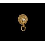 Byzantine Gold Sword Belt Fitting with Hanger