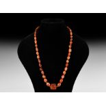 Natural History - Carnelian Bead Necklace