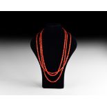 Natural History - Coral Bead Necklace Group