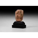 Gandharan Draped Terracotta Plaque