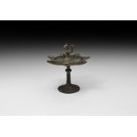 Islamic Oil Lamp with Bird