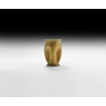 Roman Glass Dimpled Cup