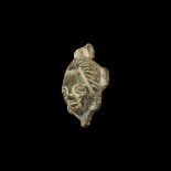 Roman Bronze Face Mount