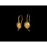 Roman Gold Earring Pair