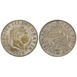 George III - 1818 - Contemporary Currency Forgery Halfcrown