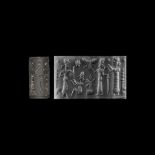 Western Asiatic Cylinder Seal with Presentation Scene