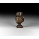 African Bende Tribe Figural Cup