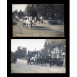 A group of 4 postcards of A.G. Vanderbilt's 'Venture' coach in Henfield, West Sussex.Buyer’s Premium