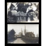 A collection of 18 postcards, the majority of Sussex, including photographic postcards titled 'The