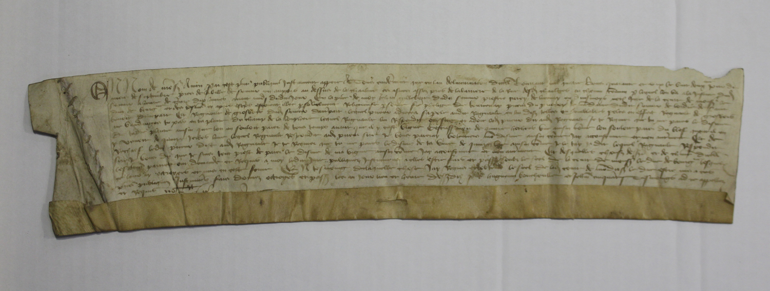 DOCUMENTS. A Louis XI of France manuscript document on vellum dated 2 November 1478, concerning - Image 7 of 10