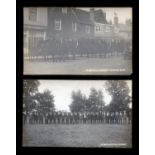 A group of 3 photographic postcards of military interest in Henfield, West Sussex, comprising '