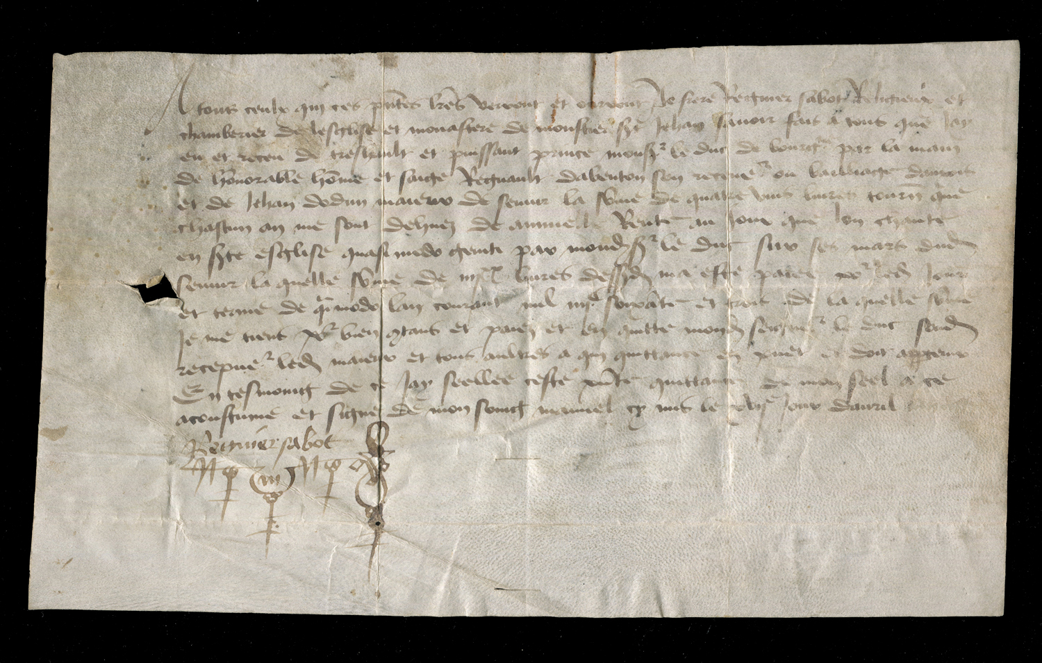 DOCUMENTS. A Louis XI of France manuscript document on vellum dated 2 November 1478, concerning - Image 8 of 10