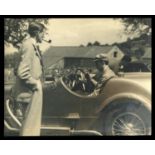 AUTOMOBILIA. A collection of approximately 88 mid-20th century photographs of cars and motor racing,
