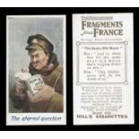 A part-set of 16 (of 20) R. & J. Hill 'Fragments from France (coloured)' cigarette cards, circa