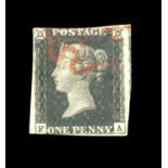 A stamp collection contained within nine albums, including Great Britain from 1840 1d black, used (