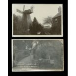 A photographic postcard titled 'The Mill, West Chiltington', together with another photographic