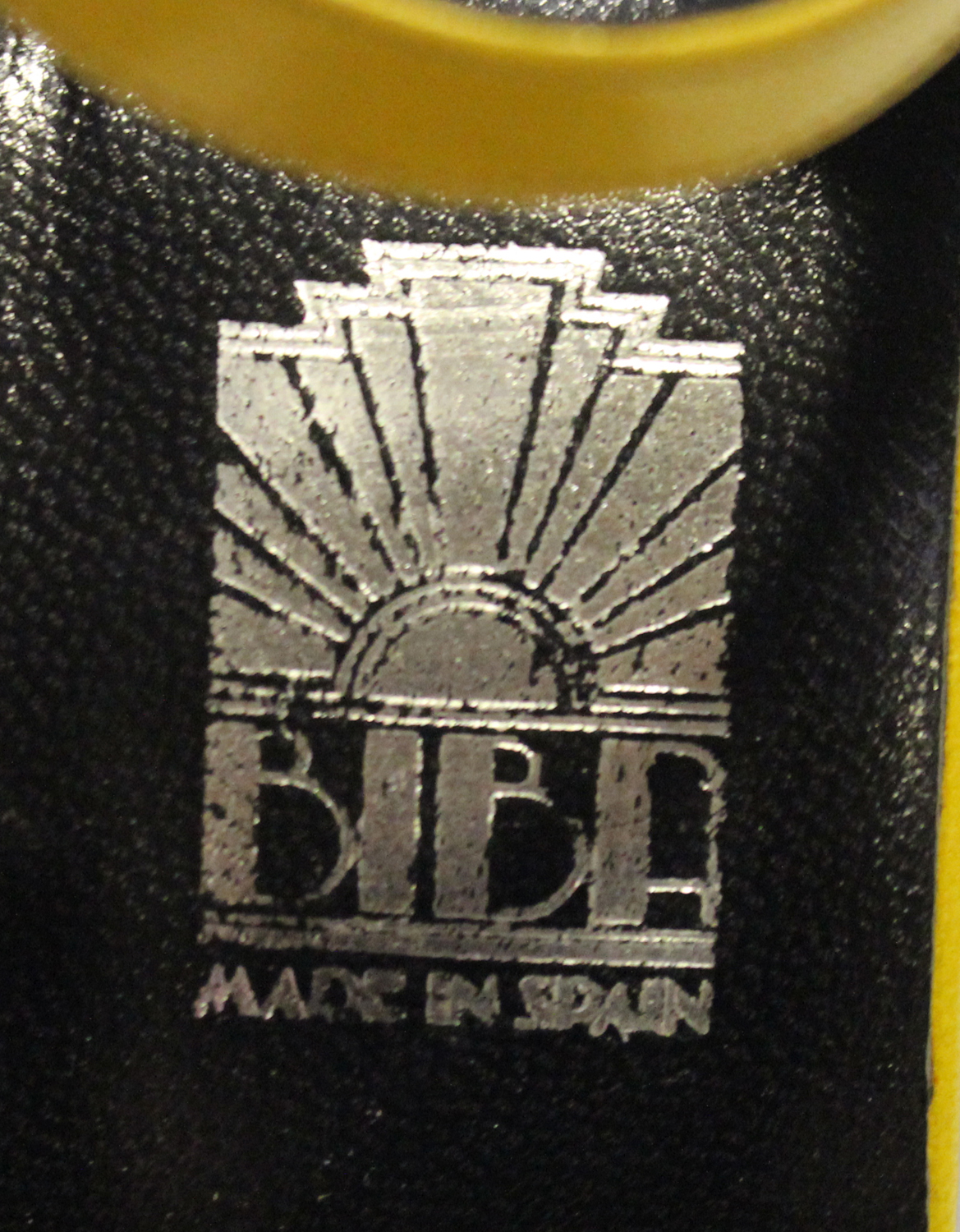 A pair of mid-20th century yellow leather high-heeled lady's shoes by Biba, size 5½, boxed.Buyer’s - Image 2 of 2