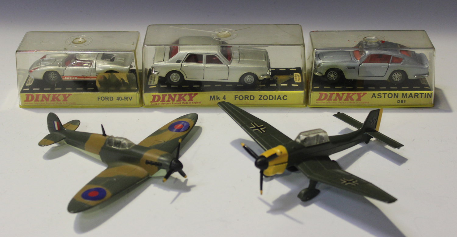 A collection of die-cast vehicles, including a Dinky Toys No. 153 Aston Martin DB6, a No. 132 Ford - Image 2 of 2