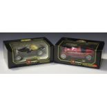 A collection of Bburago and other 1:18 scale model cars, including a Ferrari F50, other Ferraris,