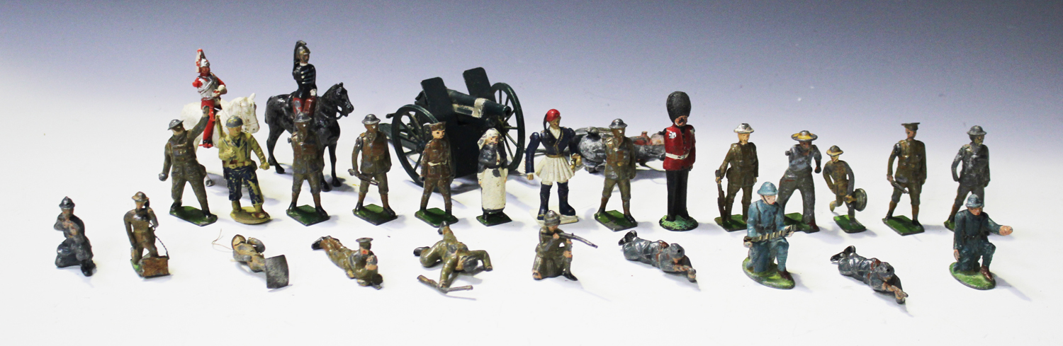 A collection of Britains, Johillco and other lead figures of First World War soldiers, bandsmen - Image 2 of 2