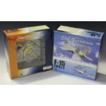 Eight Witty Wings Sky Guardians 1:72 scale model fighter aircraft, comprising four F-104