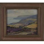 Owen Bowen - 'The Moors above Robin Hood's Bay', early 20th century oil on canvas, signed recto,