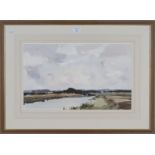 Edward Wesson - 'Near Pulborough, Sussex', watercolour, signed recto, titled verso, 29.5cm x 48.5cm,