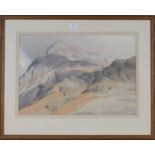 William Heaton Cooper - 'South Face of Grasmoor', 20th century watercolour with pastel, signed