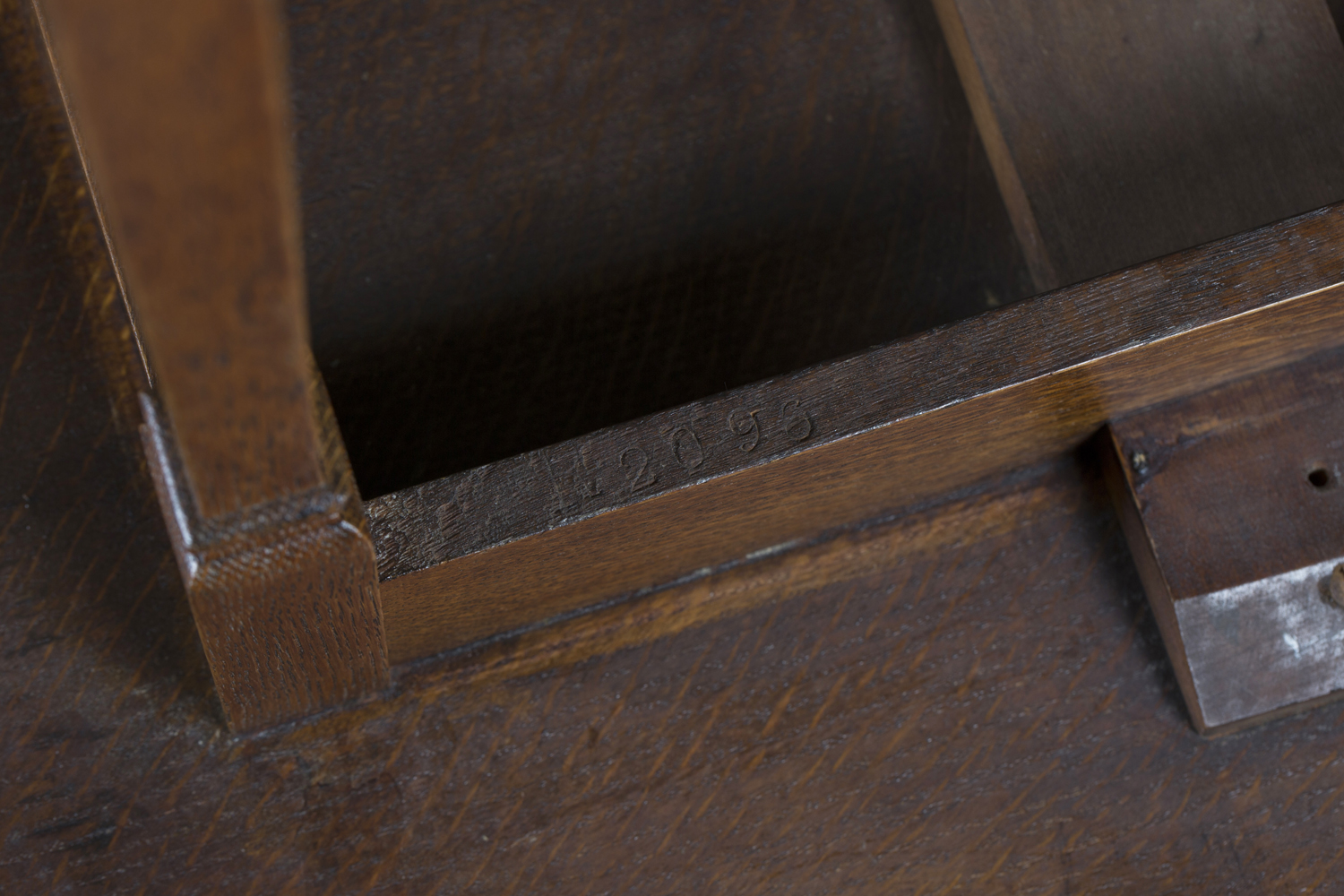 An Edwardian Arts and Crafts oak octagonal occasional table by Shapland & Petter, raised on square - Image 2 of 4